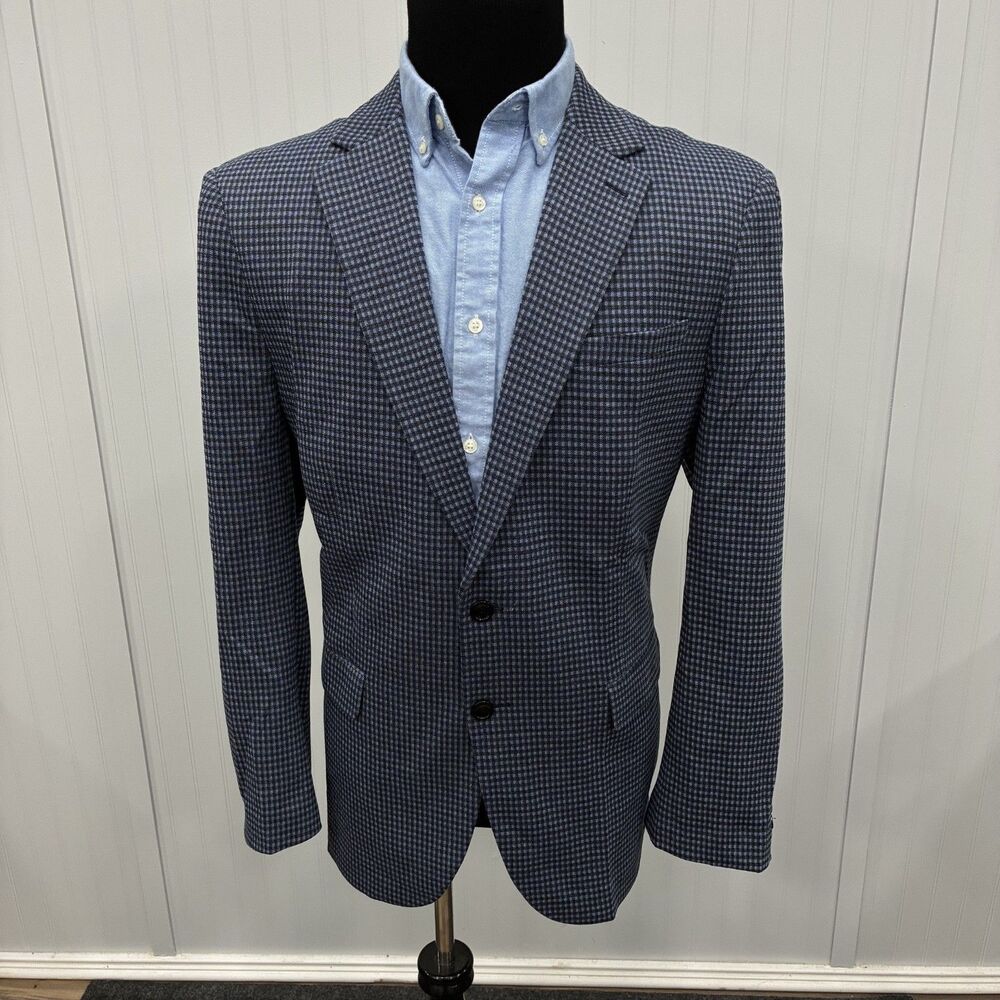 Paul Jones XXL 48R Blue Check 2-Button Single-Vent Sports Coat NWT